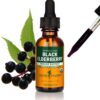 Version 1.0.0 Herb Pharm extracto líquido saúco negro botella orgánico