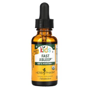 Botella Herb Pharm Kids fórmula herbal sueño rápido 1 oz