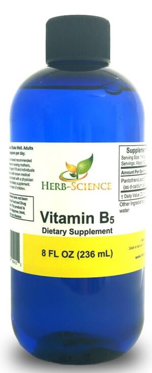 Frasco de Herb-Science Vitamina B5 Líquida