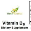 Etiqueta producto vitamina B6