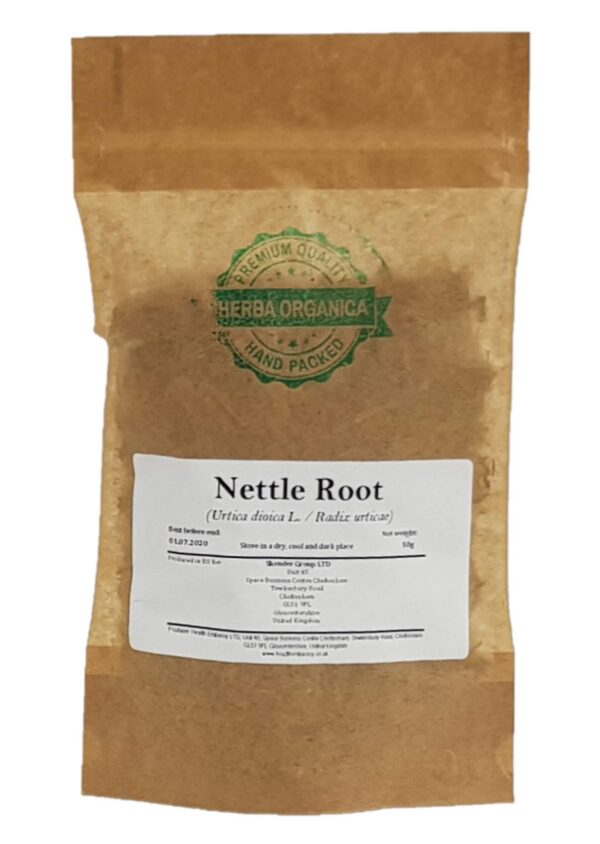 Version 1.0.0 Herba Organica raíz de ortiga té herbal paquete 50 gramos natural