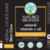 Etiqueta de Herbal Choice Mari Aceite Vitamina E