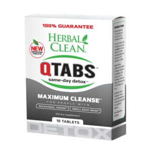 Version 1.0.0 Herbal Clean QTabs Detox tabletas 10 unidades
