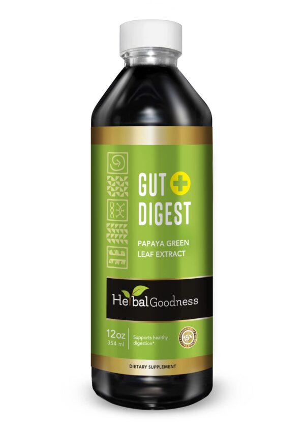 Botella Herbal Goodness Gut Digest para salud intestinal y digestiva