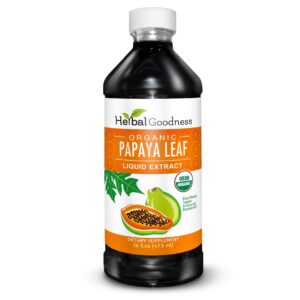 Frontal del envase Herbal Goodness Papaya Extracto