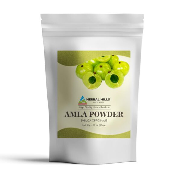 HERBAL HILLS polvo de Amla 454 gramos paquete
