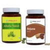 Herbal Hills tabletas alfalfa y cápsulas arjuna combo pack 2