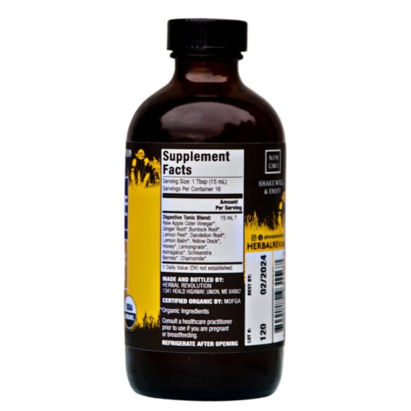 Version 1.0.0 Herbal Revolution tónico digestivo ingredientes naturales