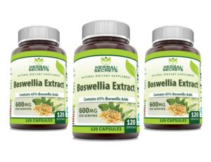 Herbal Secrets Boswellia Serrata cápsulas extracto 65% ácidos 600mg