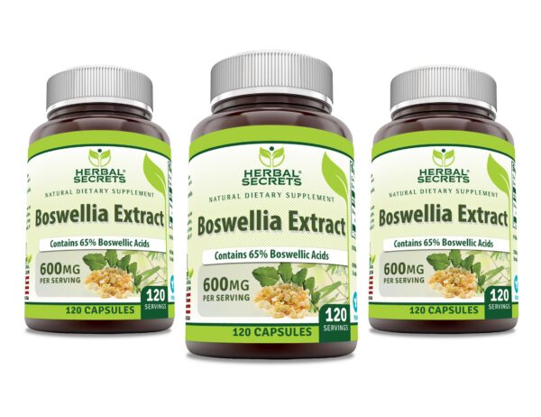 Herbal Secrets Boswellia Serrata cápsulas extracto 65% ácidos 600mg