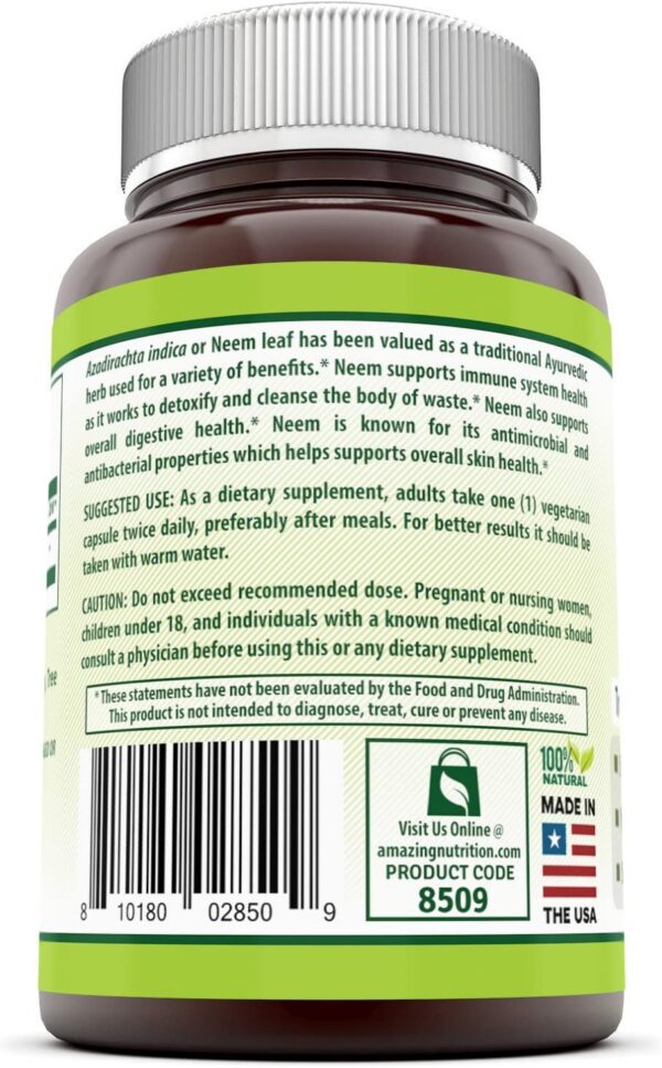 Version 1.0.0 Herbal Secrets suplemento natural neem apoyo inmunidad y piel salud