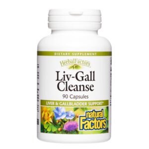 Suplemento HerbalFactors Liv-Gall Cleanse apoyo hígado y vesícula
