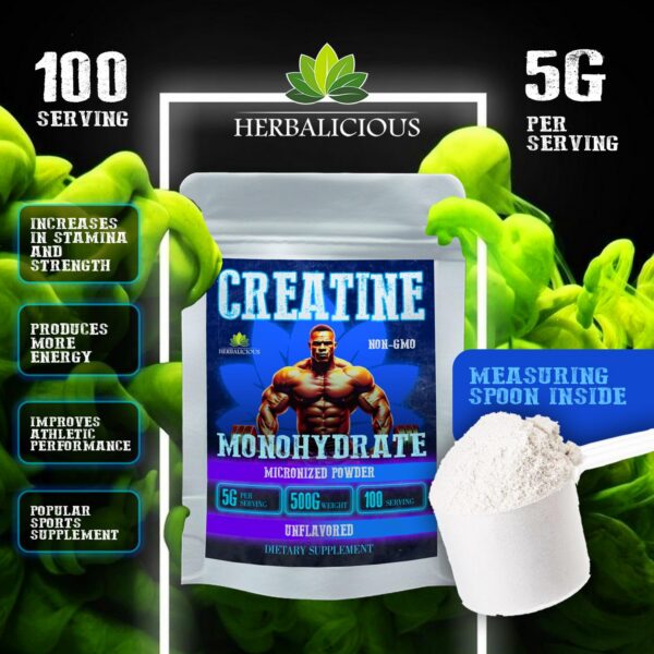 Frasco de 500 g Creatina monohidrato