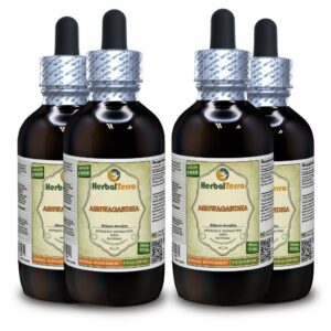 Botellas de tintura orgánica de Ashwagandha HerbalTerra 4x120 ml