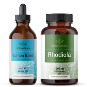 Kit HERBAMAMA toronjil y cápsulas Rhodiola veganas
