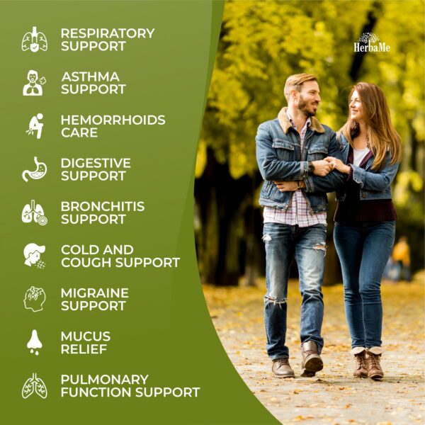 HerbaMe cápsulas hoja gordolobo sin químicos ni conservantes