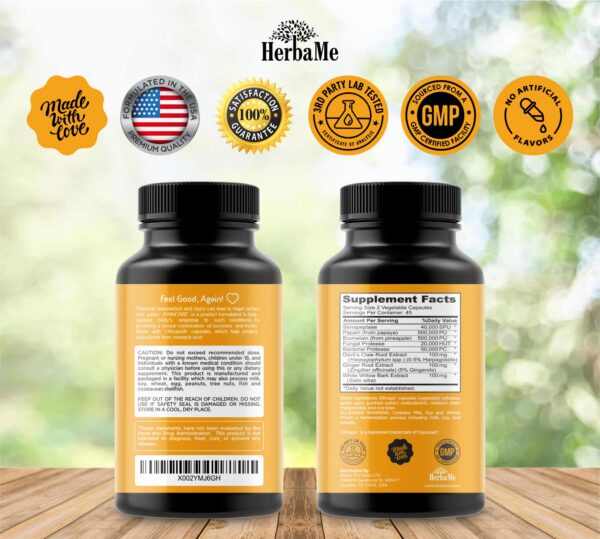 HerbaMe cápsulas detalle de etiqueta