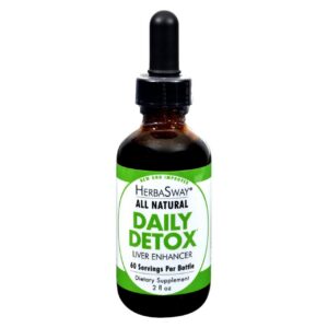 Version 1.0.0 HerbaSway Daily Detox apoyo máximo hígado botella 60 ml