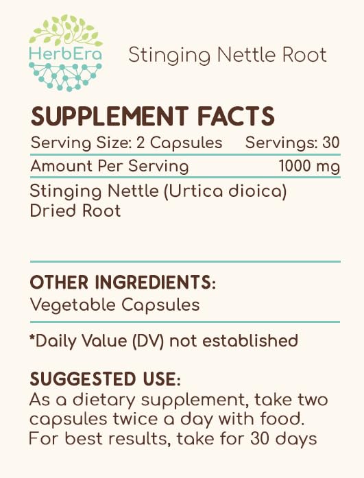 Version 1.0.0 HerbEra cápsulas de ortiga en presentación de 60 unidades