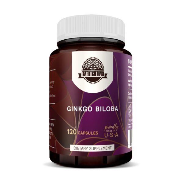 Botella de HerbEra Ginkgo Biloba 120 cápsulas 500 mg