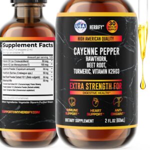 Version 1.0.0 Frasco HERBIFY cayenne drops y gotero