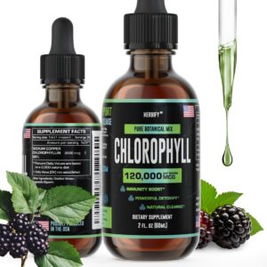 herbify gotas clorofila líquida impulso energía y detox 2 oz