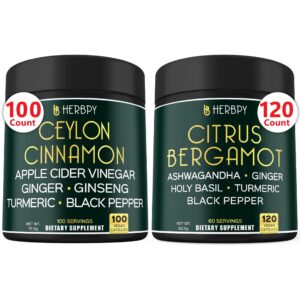 Version 1.0.0 Herbpy cápsulas premium Canela de Ceilán y Vinagre de Sidra