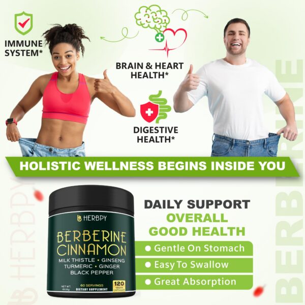 Ingredientes Herbpy suplementos naturales berberina y diente de león