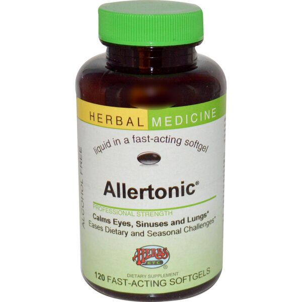 Suplemento Herbs Etc Allertonic para salud respiratoria con ortiga