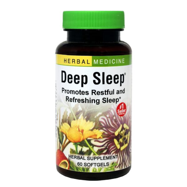 Herbs Etc Deep Sleep suplemento herbal apoyo sueño 60 cápsulas