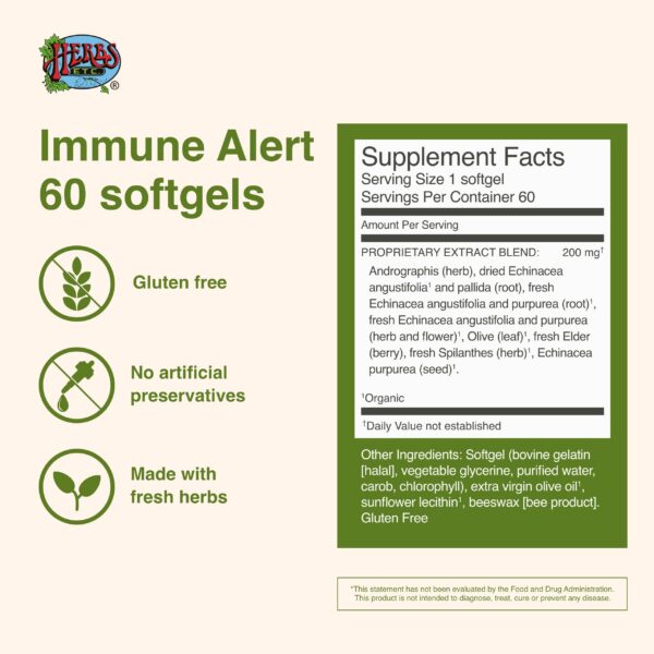Imagen de Herbs Etc Immune Alert 60 cápsulas para sistema inmune