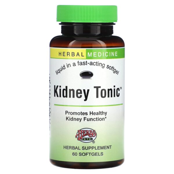 Version 1.0.0 Herbs Etc. Kidney Tonic cápsulas blandas para salud renal