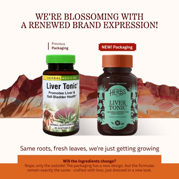 Herbs Etc Liver Tonic etiqueta