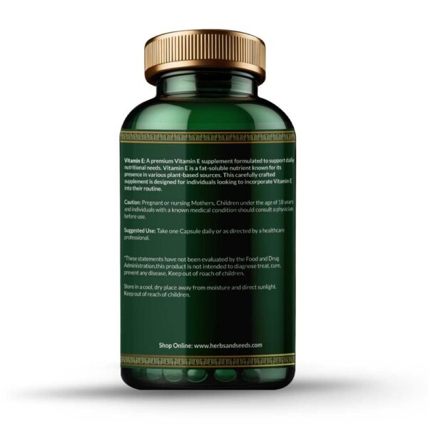 Cápsulas de vitamina E en blíster