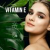 Envase de cápsulas de vitamina E con etiqueta