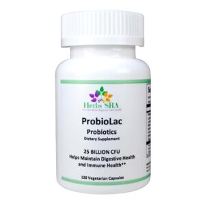 Version 1.0.0 Frasco de Herbs SRA ProbioticGut mezcla probiótica 25 mil millones UFC