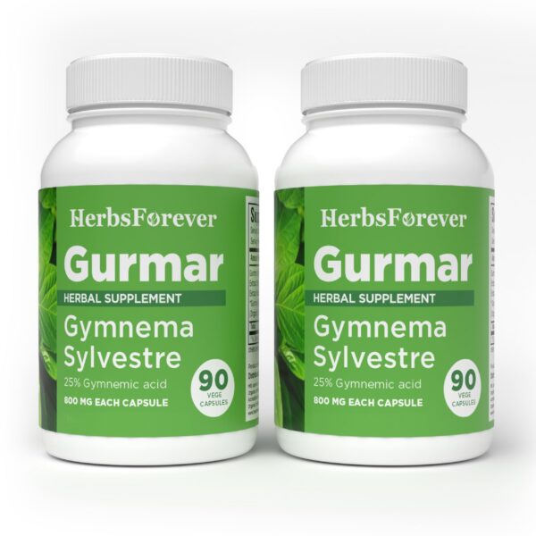 Version 1.0.0 Herbsforever cápsulas Gurmar Gymnema Sylvestre 90 pack x2