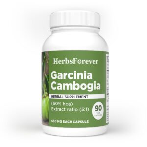 Herbsforever Garcinia Cambogia suplemento 90 cápsulas vegetales extracto