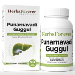 Version 1.0.0 HerbsForever Punarnavadi Guggulu cápsulas ayurvédicas 90 veg