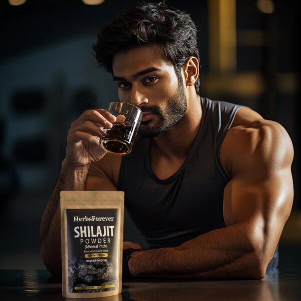 Version 1.0.0 Vista frontal del envase de Shilajit