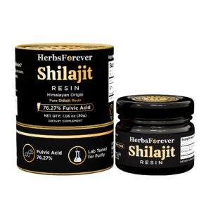 Shilajit resina Himalaya etiqueta frontal