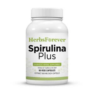 Herbsforever Spirulina Plus 90 cápsulas vegetales 800 mg suplemento
