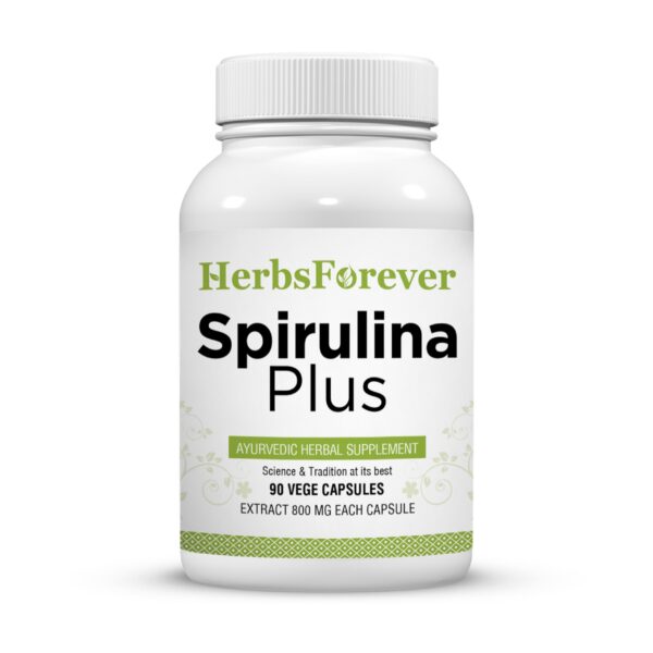 Herbsforever Spirulina Plus 90 cápsulas vegetales 800 mg suplemento