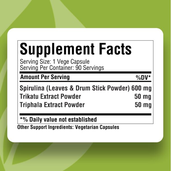 Version 1.0.0 Herbsforever Spirulina Plus cápsulas para mejor digestión y salud