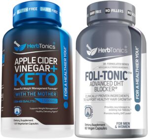 Frontal de Herbtonics cápsulas vinagre sidra BHB