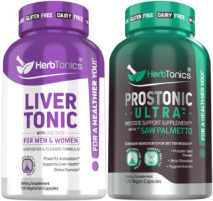 Herbtonics fórmula detox y reparación del hígado con cardo mariano