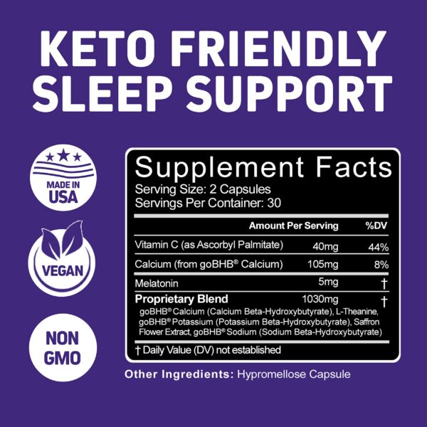 Herbtonics Keto Sleep combinación de melatonina y BHB.