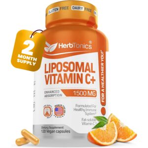 Version 1.0.0 Herbtonics Liposomal Vitamina C 1500mg frasco principal