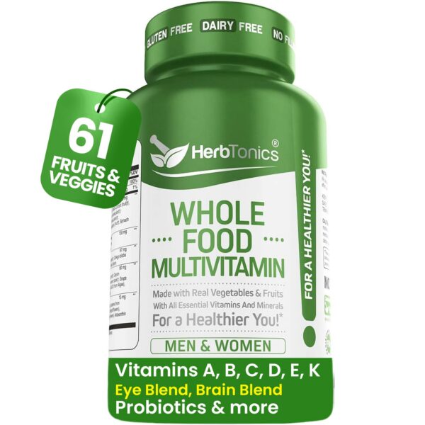 Herbtonics multivitamínico vegano 120 cápsulas adultos sin gluten