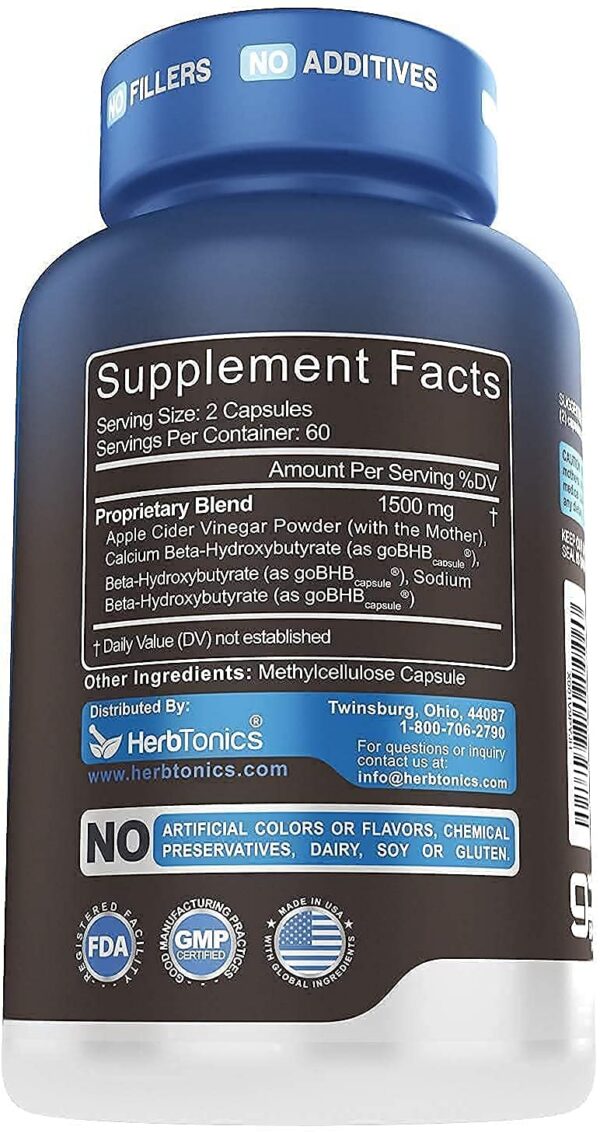 Envase Herbtonics vinagre sidra manzana